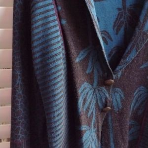 Skovhuus blue cardigan. XL